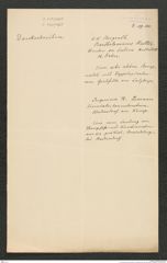 k.k. naturhistorisches Hofmuseum, Intendanzakten 1885-1896 (Hauer), Aktenzahl Z.120/1889, Seite 1